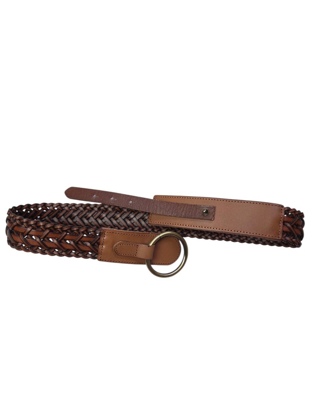 AEO | Womens Brown Boho Leather Belt S/XS